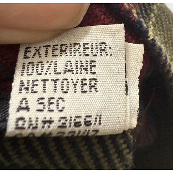 VTG. Talbots Wool Wrap Skirt Size 10 Red Plaid Kilt Pleated Preppy Old Money - Picture 12 of 13